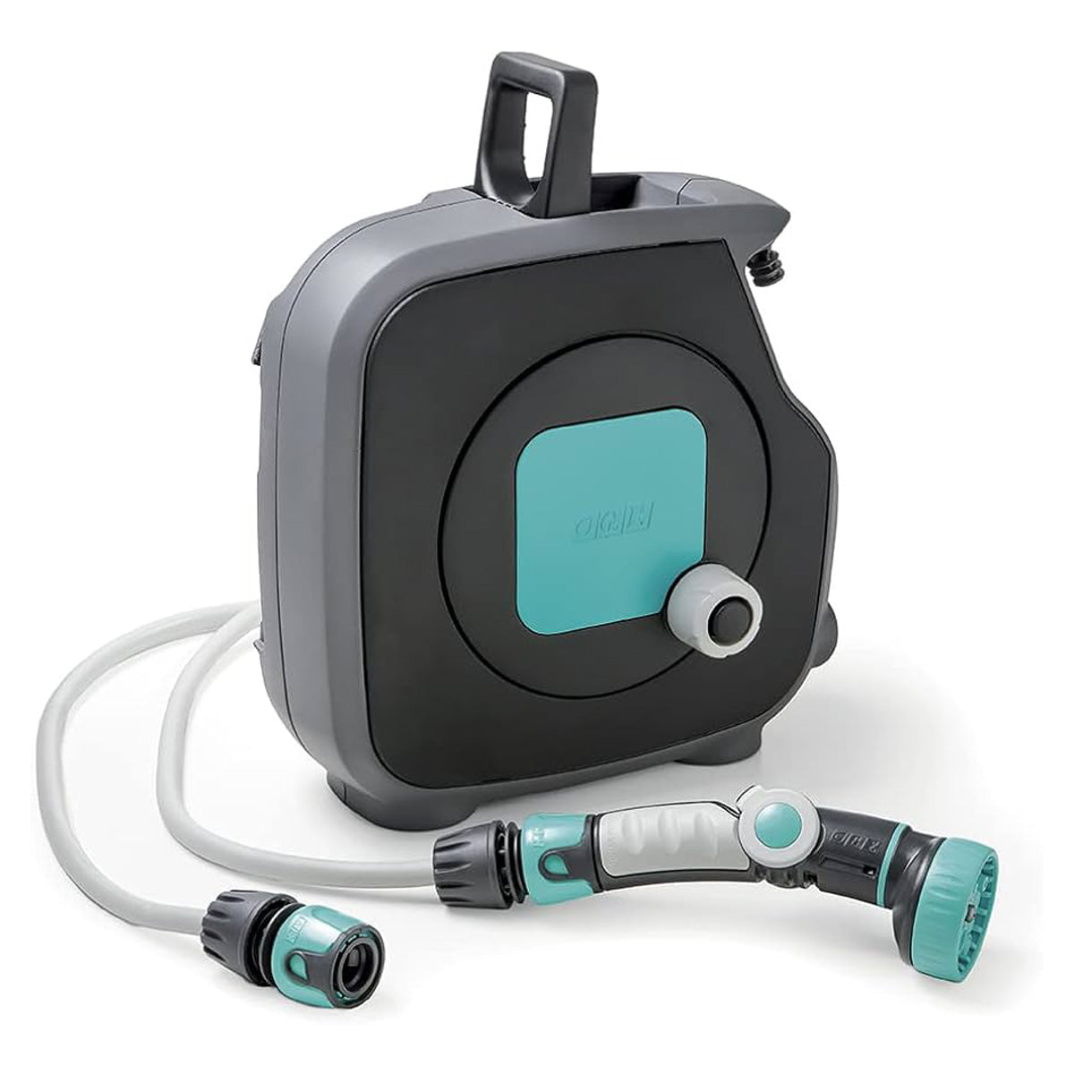 Mini-enrouleur de tuyau bleu AQUABAG STYLE 11,5 m