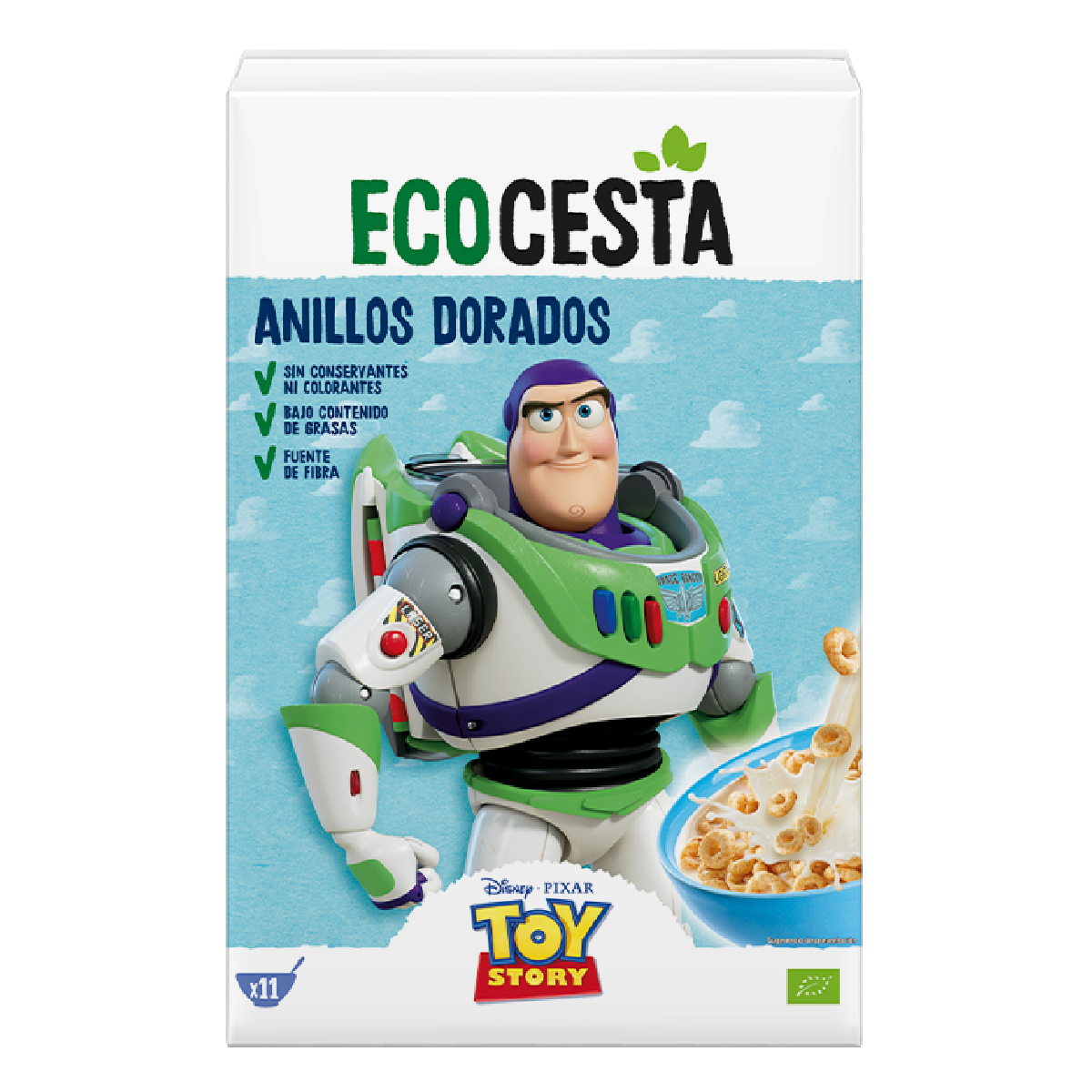 Céréales pour petit-déjeuner Anillos Dorados BIO édition Disney Ecocesta 330 g