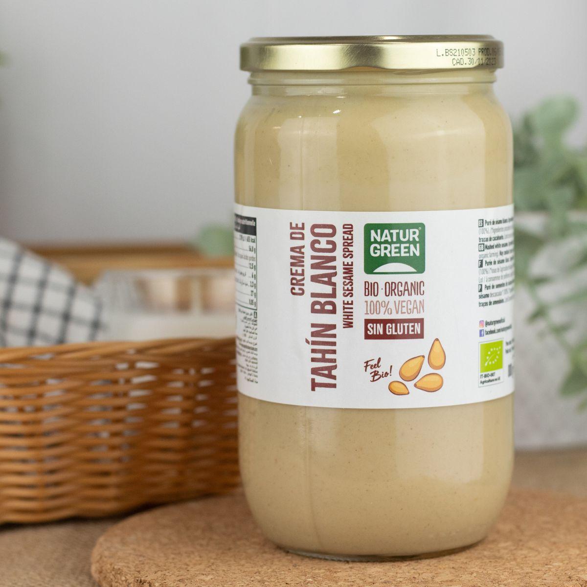 Glutenfreie weiße Tahin-Creme Naturgreen 300 g