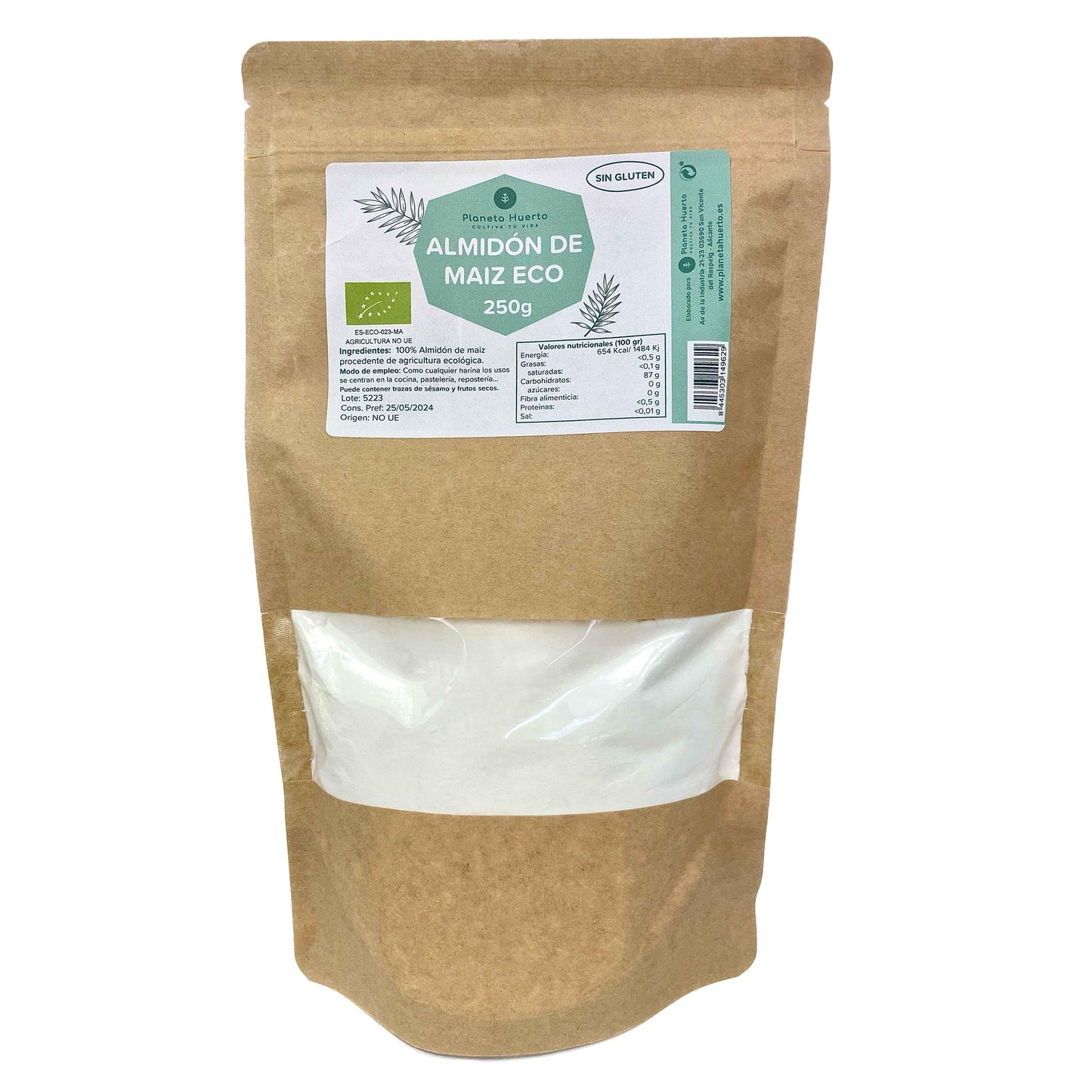 Glutenfri majsstärkelse ECO Planeta Huerto 250 g