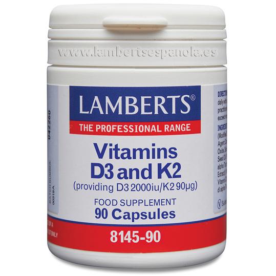 Vitamine D3 2000 UI et K2 90 µg, Lamberts