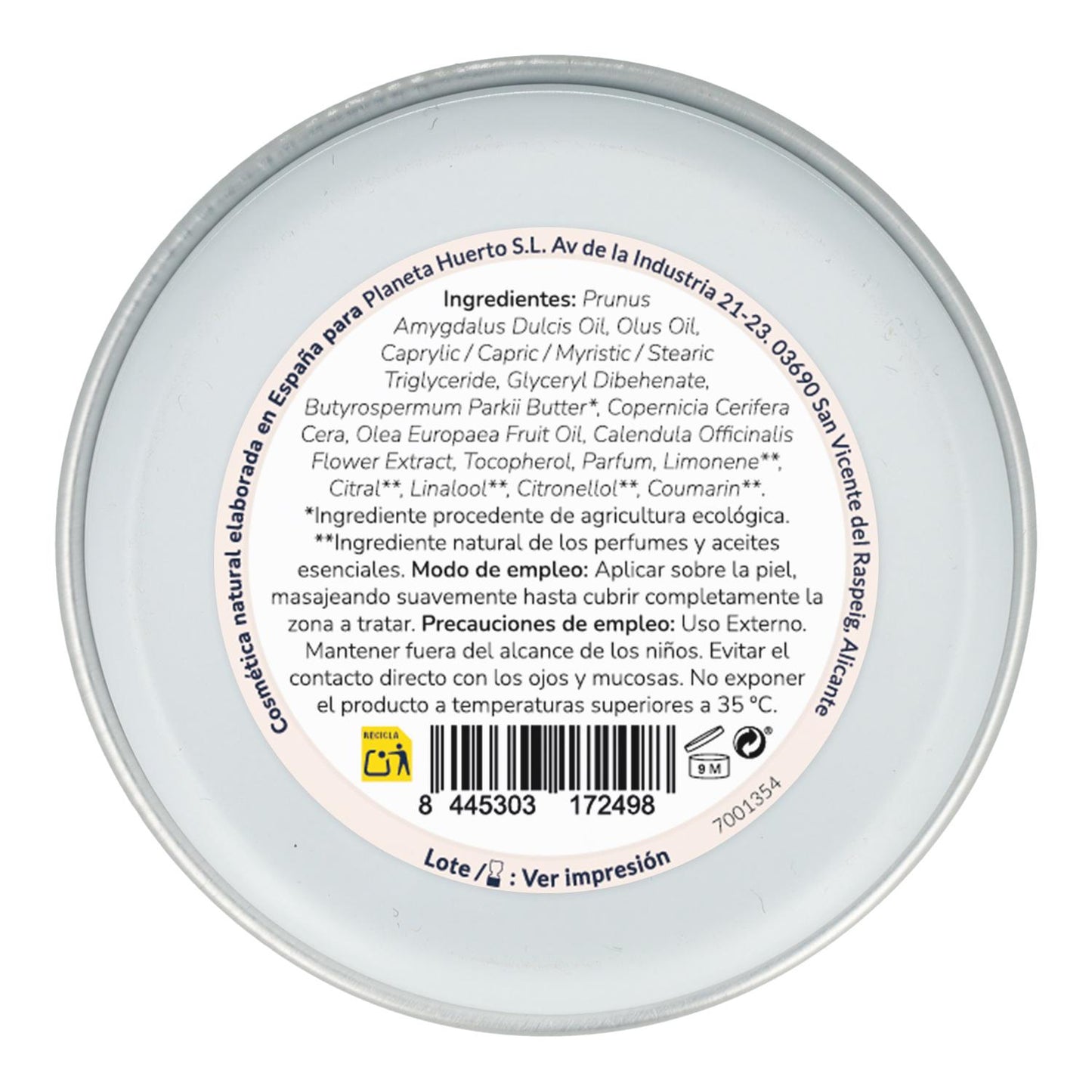 Balsamo lenitivo alla calendula per bambini Planeta Huerto 50 g