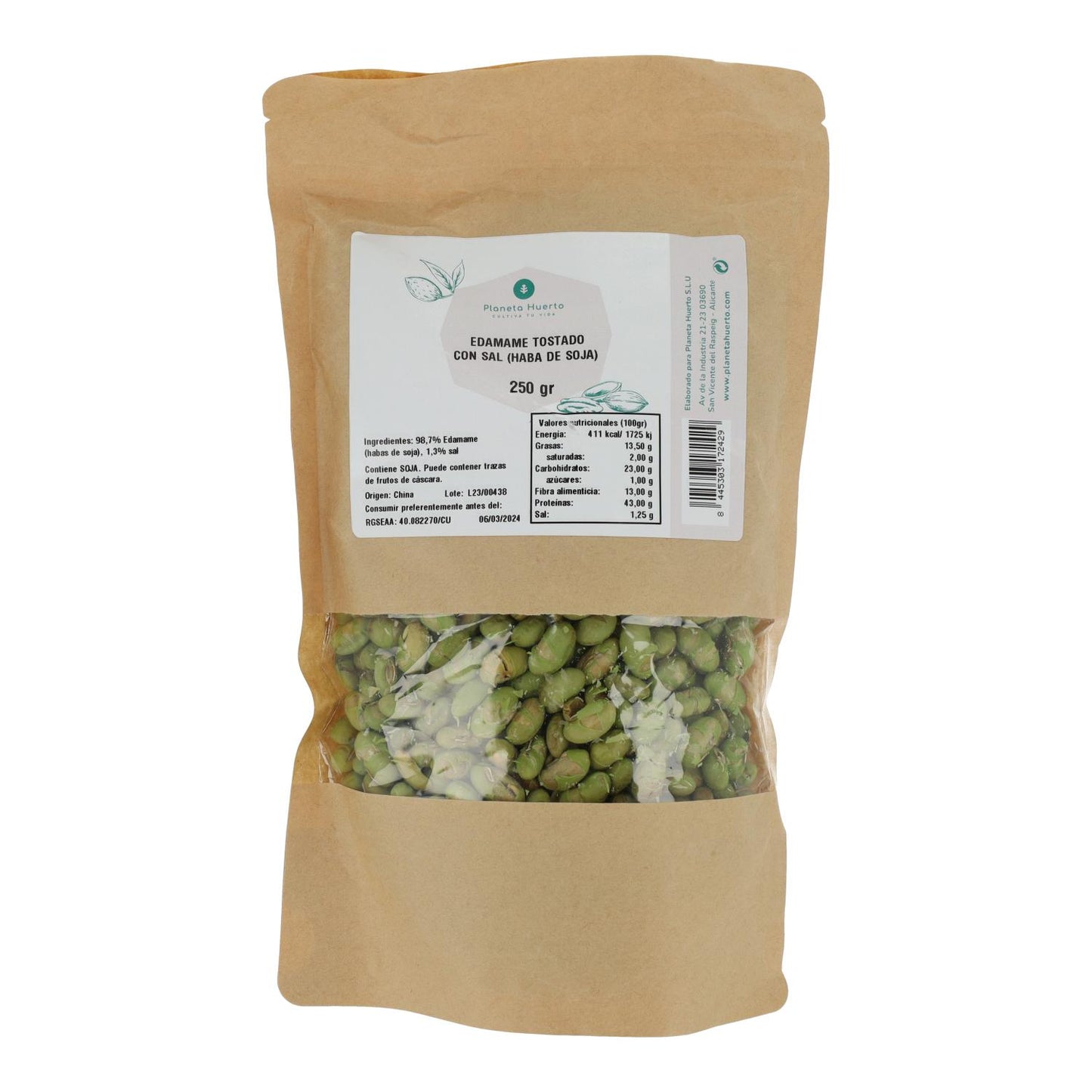 Edamame tostato e salato Planeta Huerto 250gr