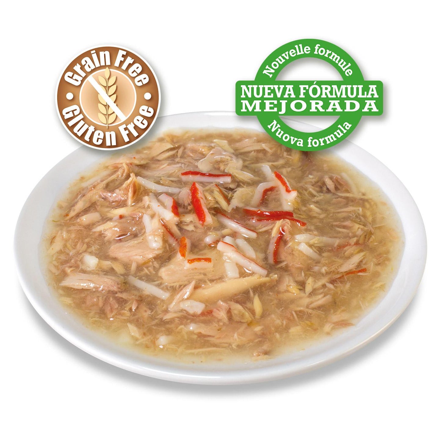 Weißer Thunfisch und Krabben in Sauce Arquivet 80 g Nassfutter für Katzen