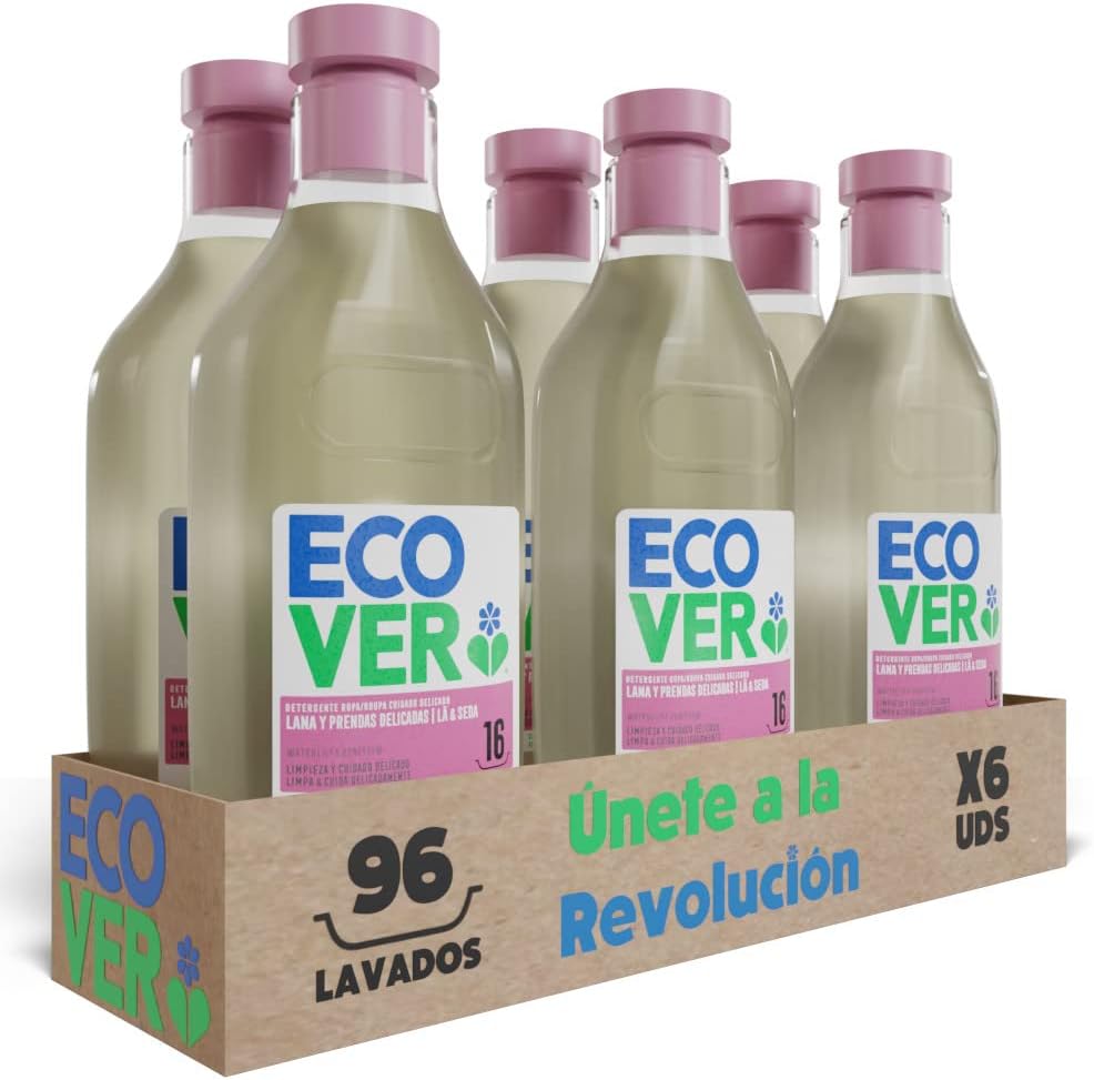 Confezione da 6 detersivi liquidi per capi delicati Ecover 750 ml