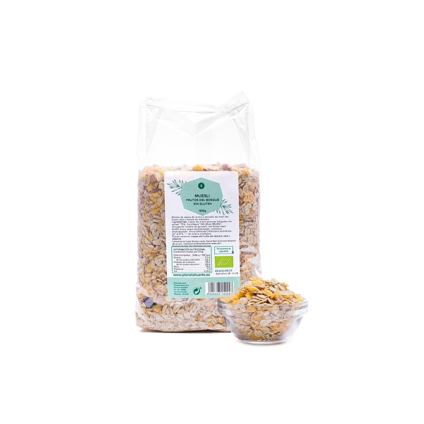 Musli bezglutenowe Owoce leśne ECO Planeta Huerto 500 g