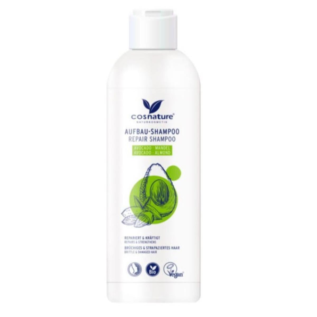 Shampooing réparateur aux amandes et à l'avocat BIO Cosnature 250 ml