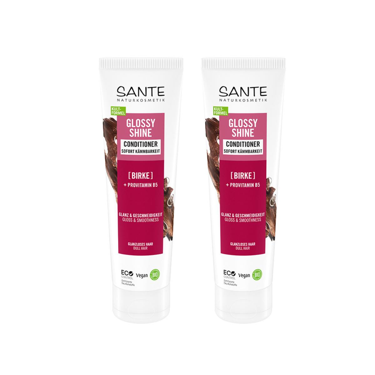 Pack 2x Acondicionador brillo radiante abedul Sante 150 ml