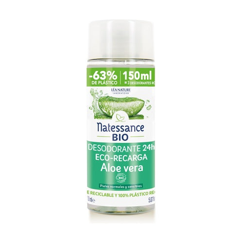 Eco - Nachfüllpackung Deodorant Aloe Vera Natessance 150 ml