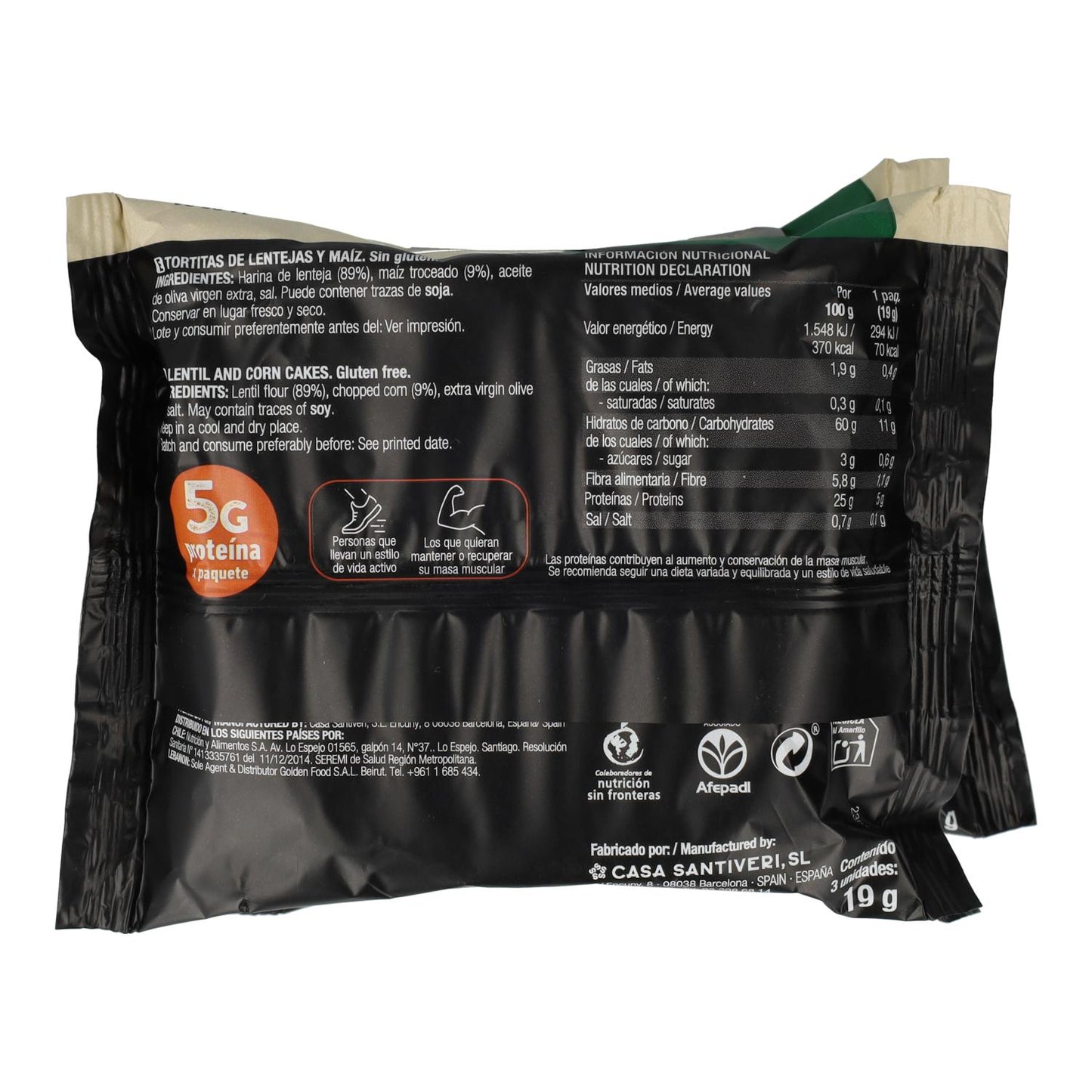 Santiveri Gluten-Free Protein Pancakes 3 packs of 57 g