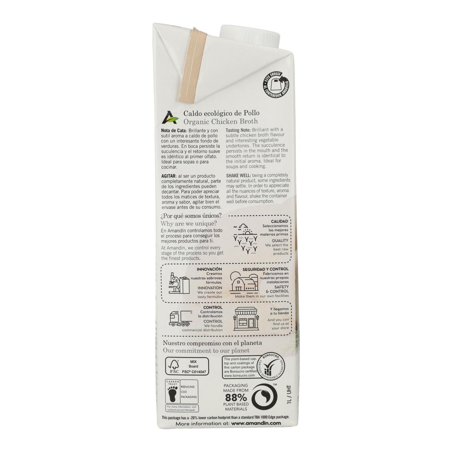 Amandin Chicken Stock 1L
