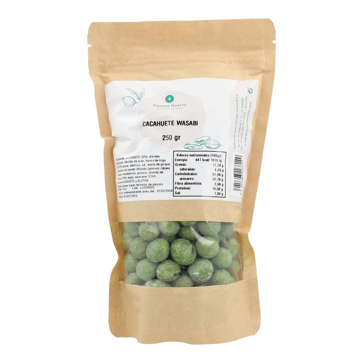 Cacahuete con wasabi Planeta Huerto 250gr