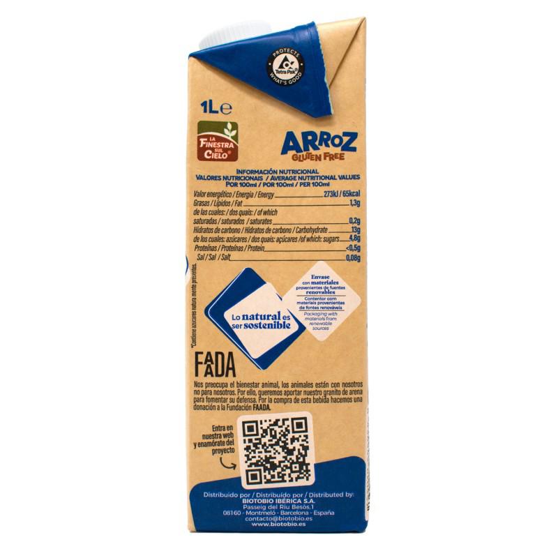 Glutenvrije rijstdrank Bio La Finestra Sul Cielo 1 L