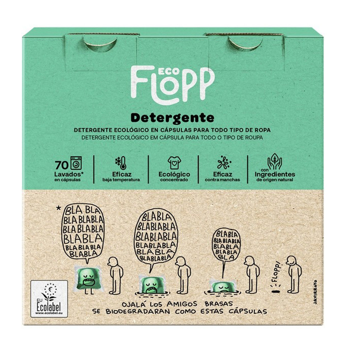 Detergent do prania BIO Eco Pack Flopp 70 kapsułek