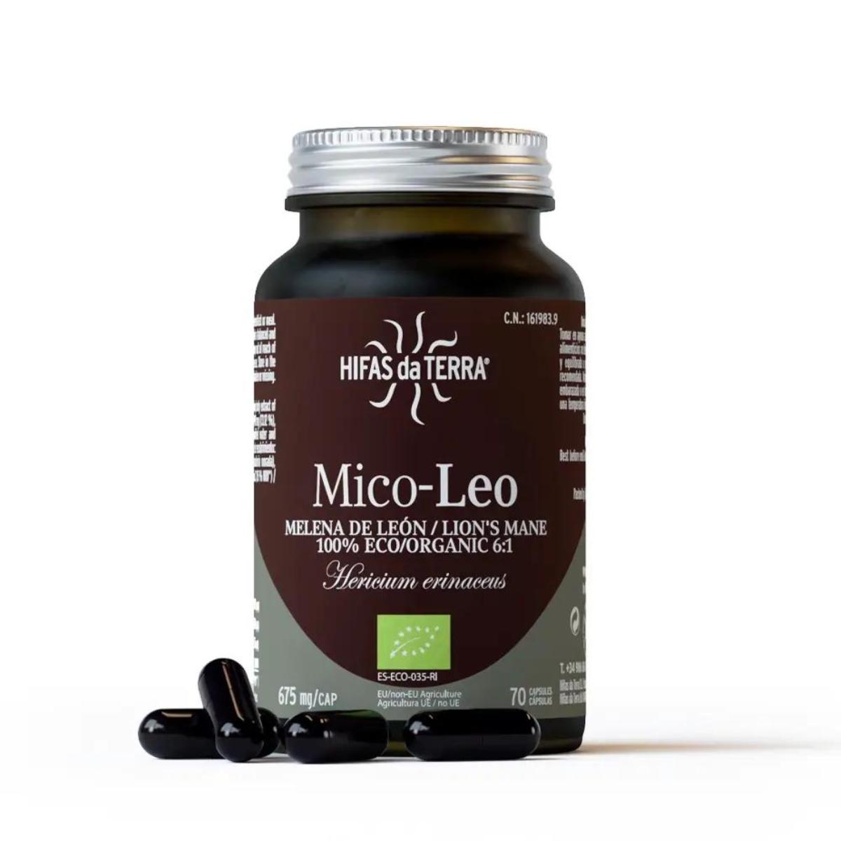 Mico Leo Melena de León BIO Hifas da Terra 675 mg 70 kapslar