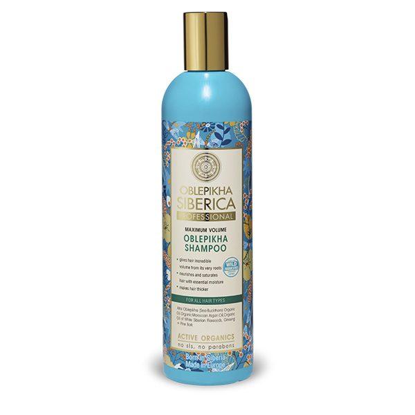 Shampooing pour tous types de cheveux Volume maximal Oblepikha 400 ml