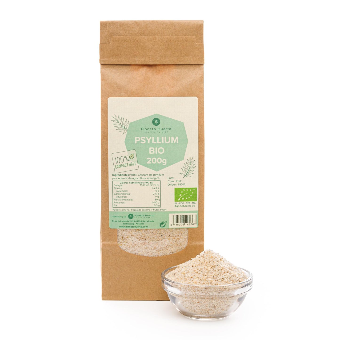 Ecorce de psyllium ECO Planeta Huerto 200 g