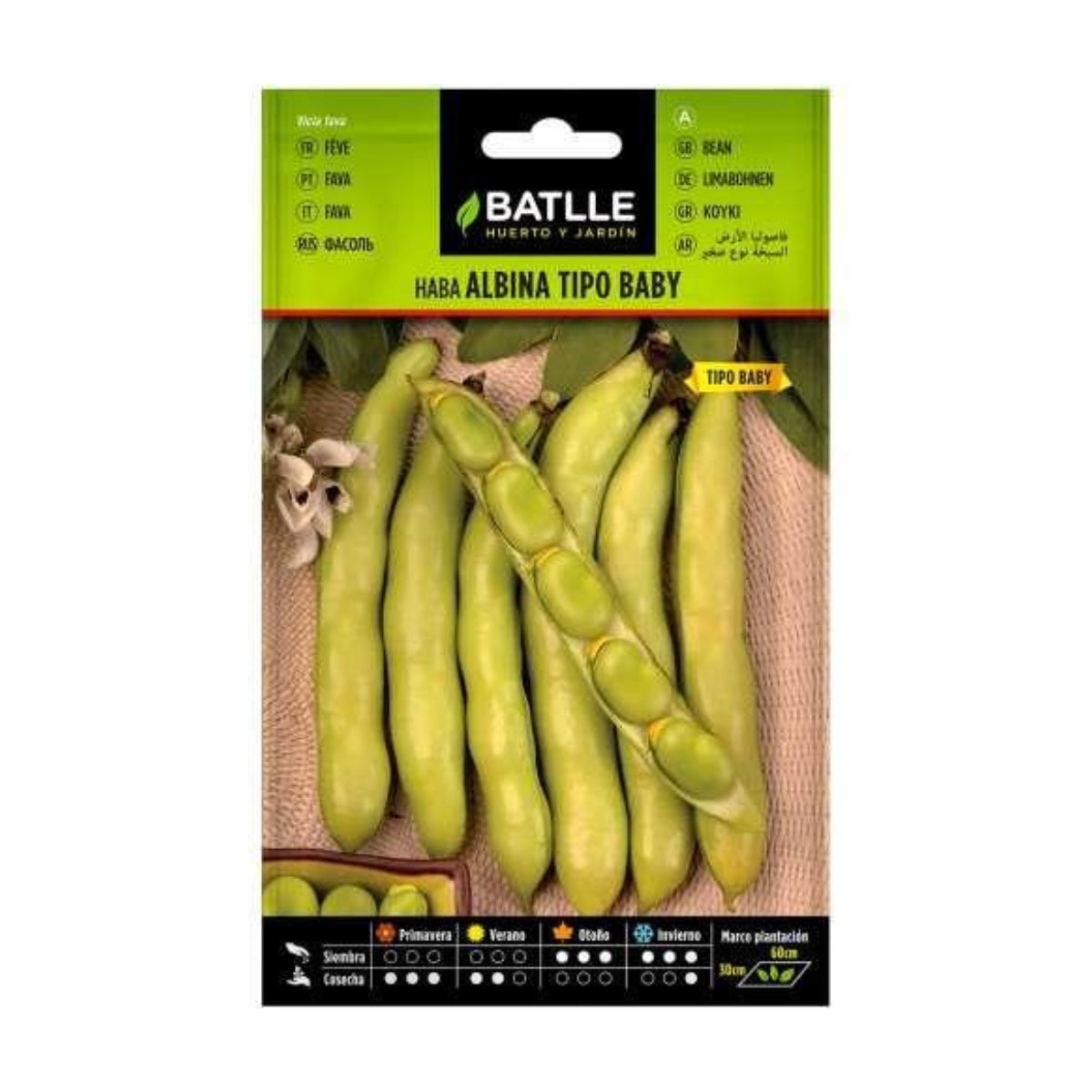 Baby Albina Bean Seeds 50 g Batlle