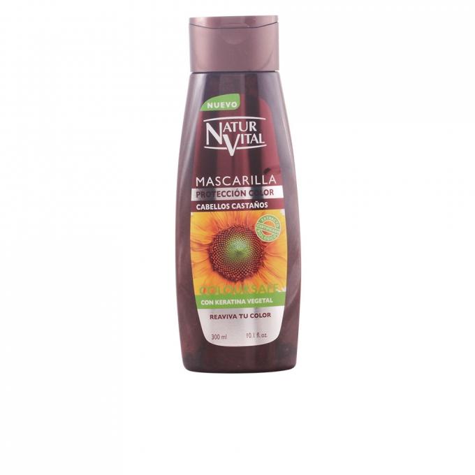 Maschera per capelli tinti castani Natur Vital 300 ml