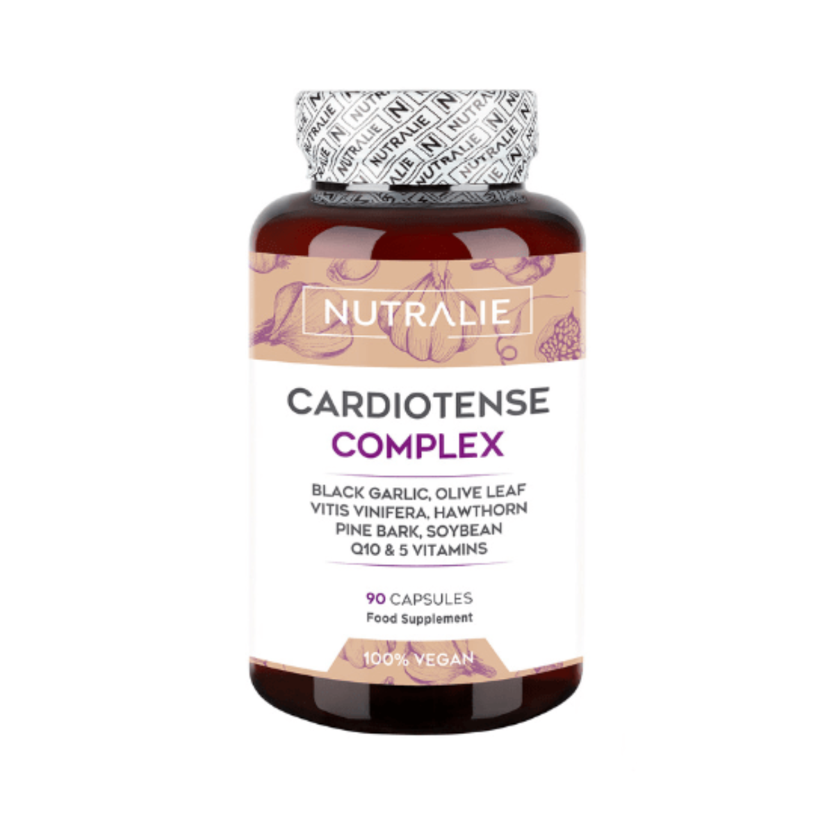 Cardiotense Complex 11250 mg mit schwarzem Knoblauch von Nutralie, 90 Kapseln