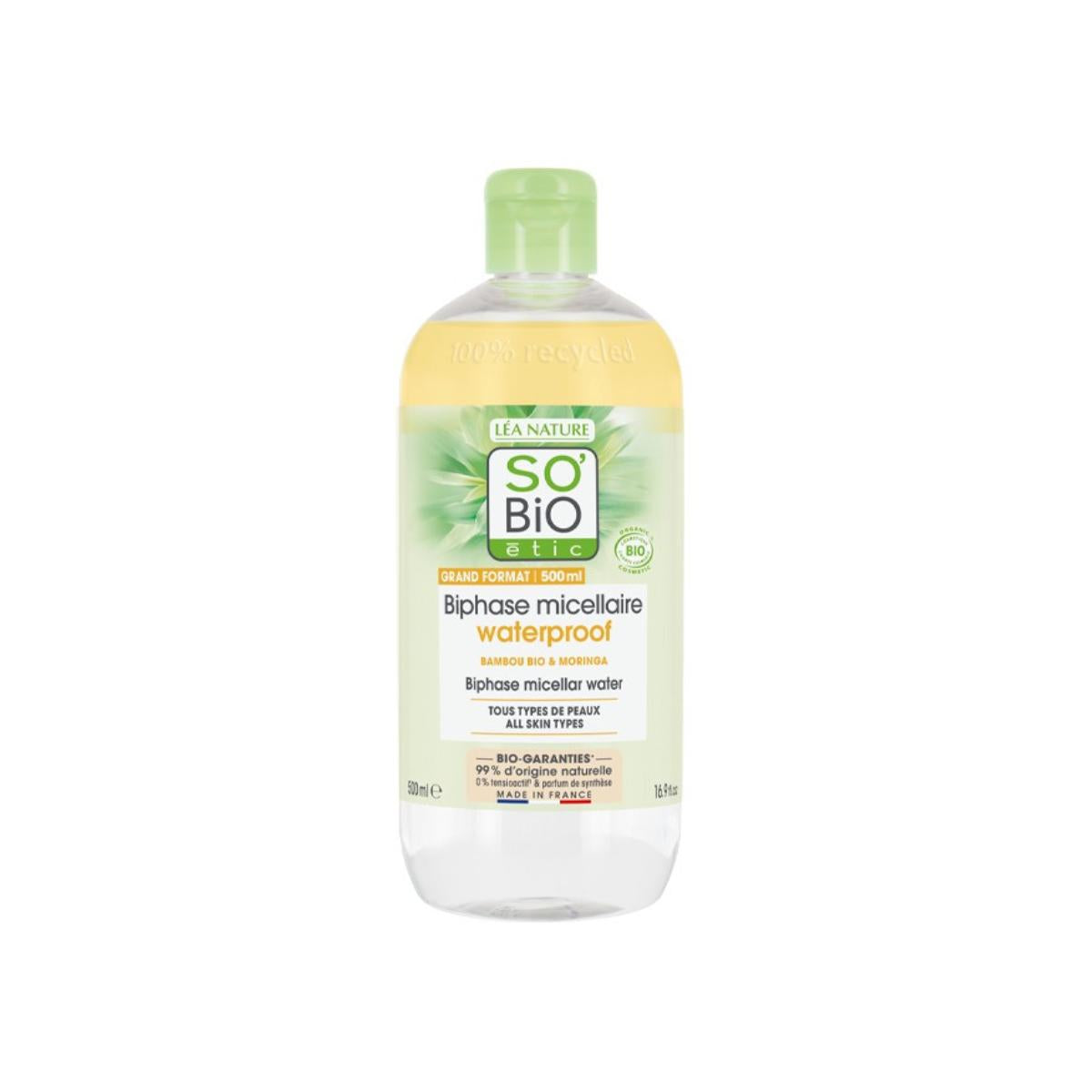 Dwufazowa woda micelarna Pur Bamboo So'Bio étic 500 ml