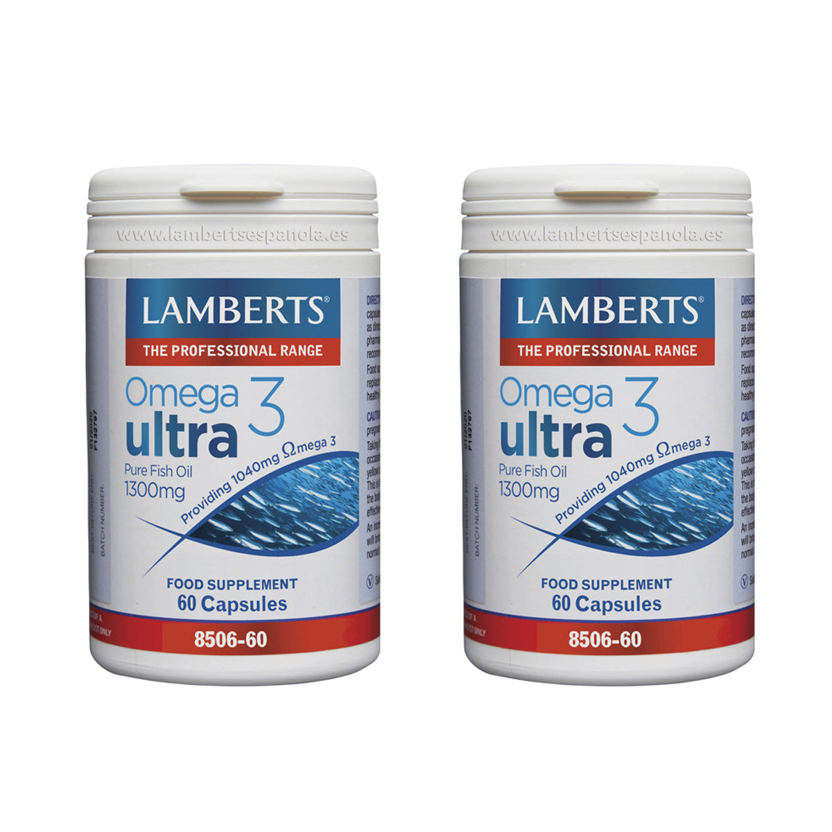 Pack 2x Omega 3 Ultra 1300 mg Lamberts 60 gélules