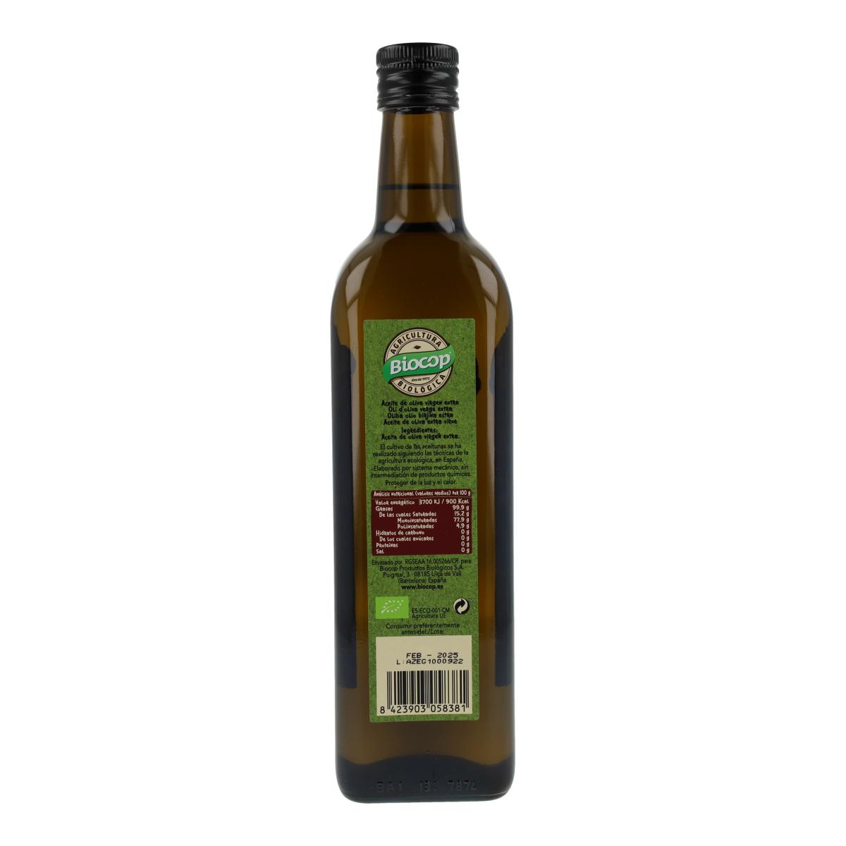 Biocop Extra Virgin Olive Oil Arbequina 750 ml