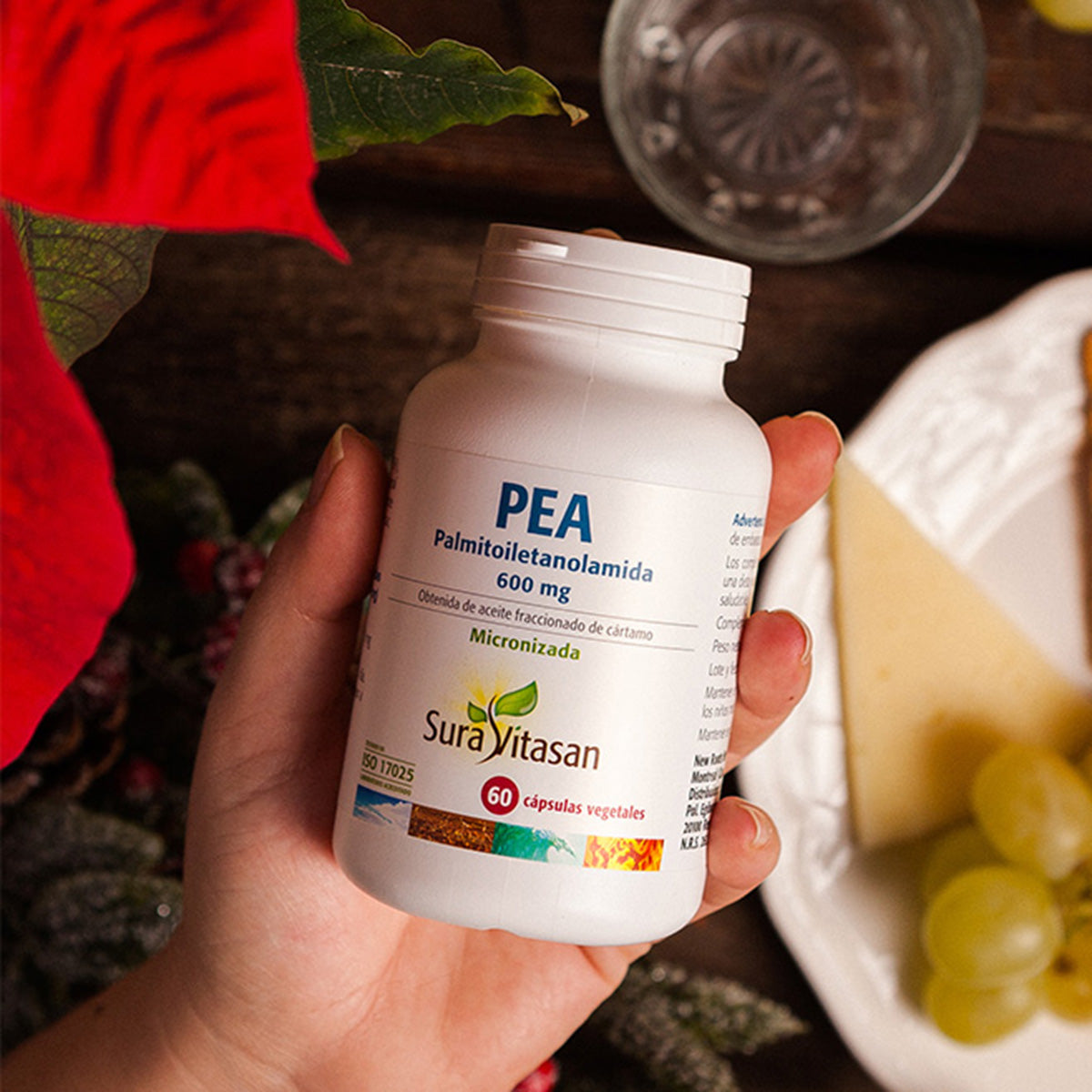 PEA Palmitoilethanolamide, Sura Vitasan, 60 capsules