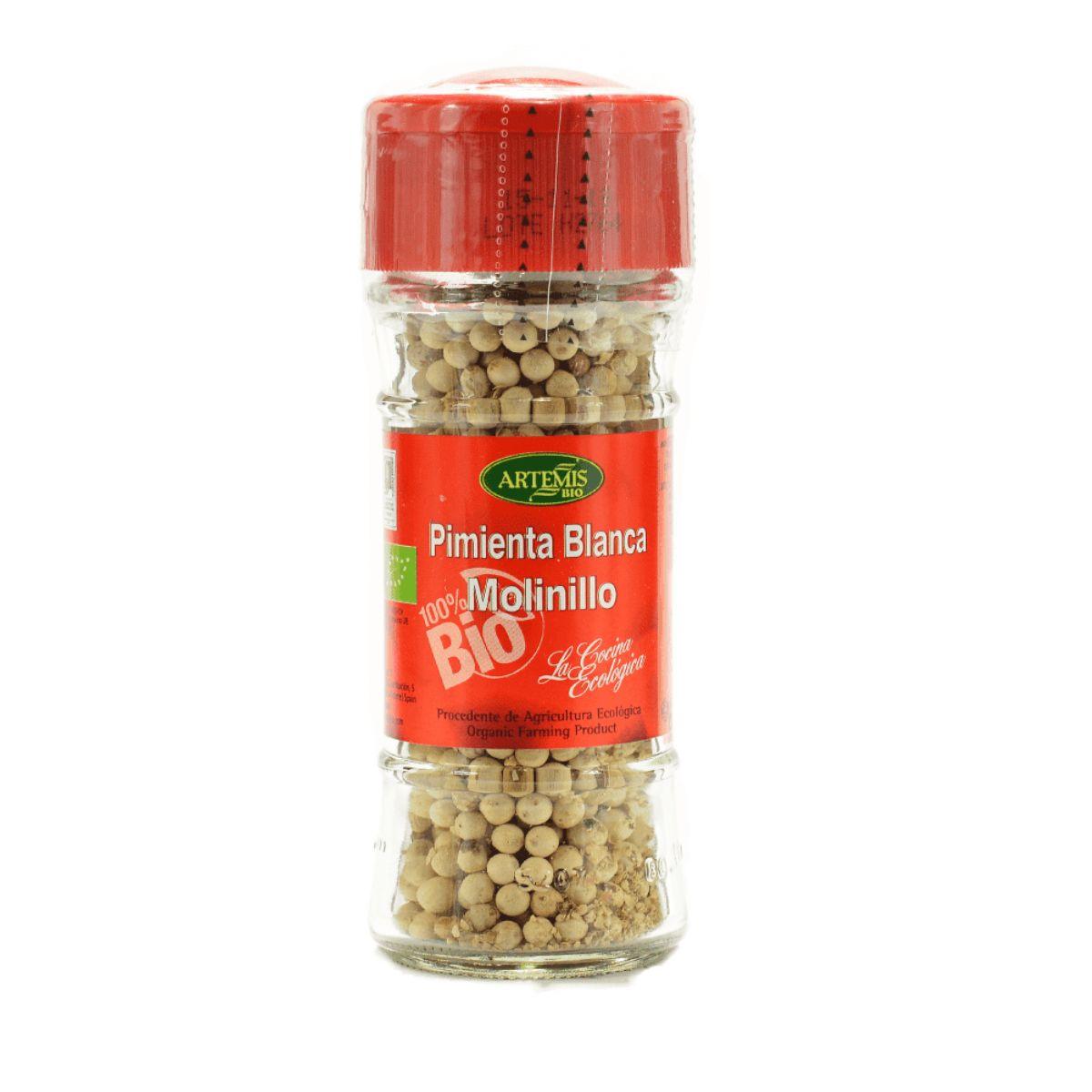 Artemis White Pepper Grinder, 40 g