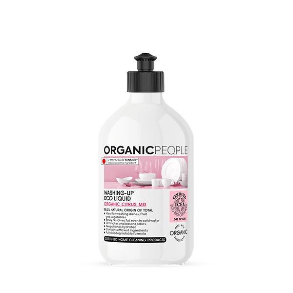 Líquido lavavajillas ecológico - Mezcla de cítricos orgánicos Organic People 500ml