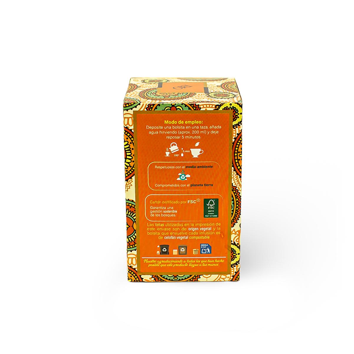 Herbata Rooibos Pomarańczowy Chai do zaparzania Artemis Bio 20 torebek