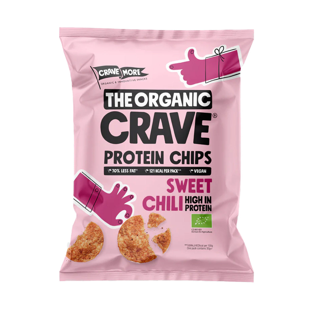 Chipsy proteinowe z soczewicy Sweet Chili 75 g