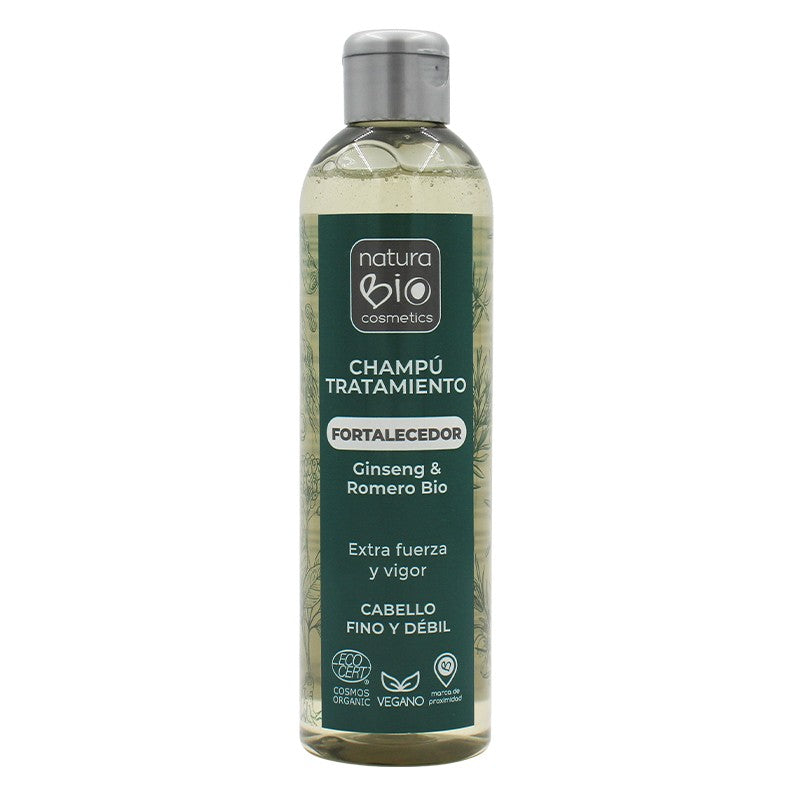 Shampoo trattante rinforzante Ginseng & Rosmarino Bio 250 ml NaturaBIO
