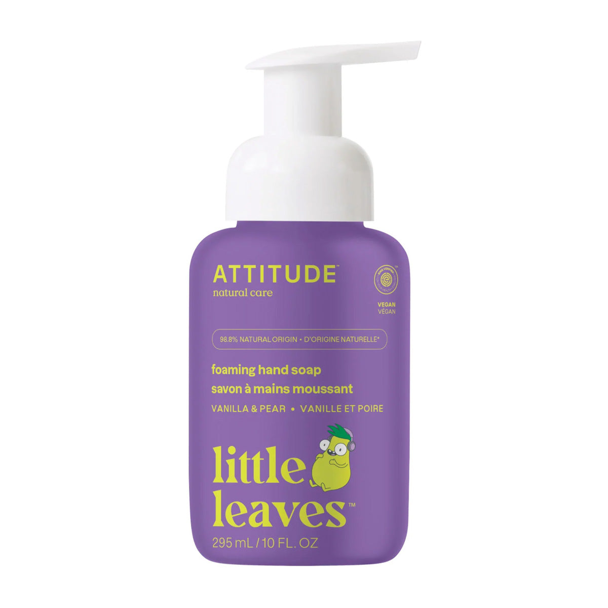 Attitude Pear and Vanilla Foaming Hand Soap for Children 295 ml