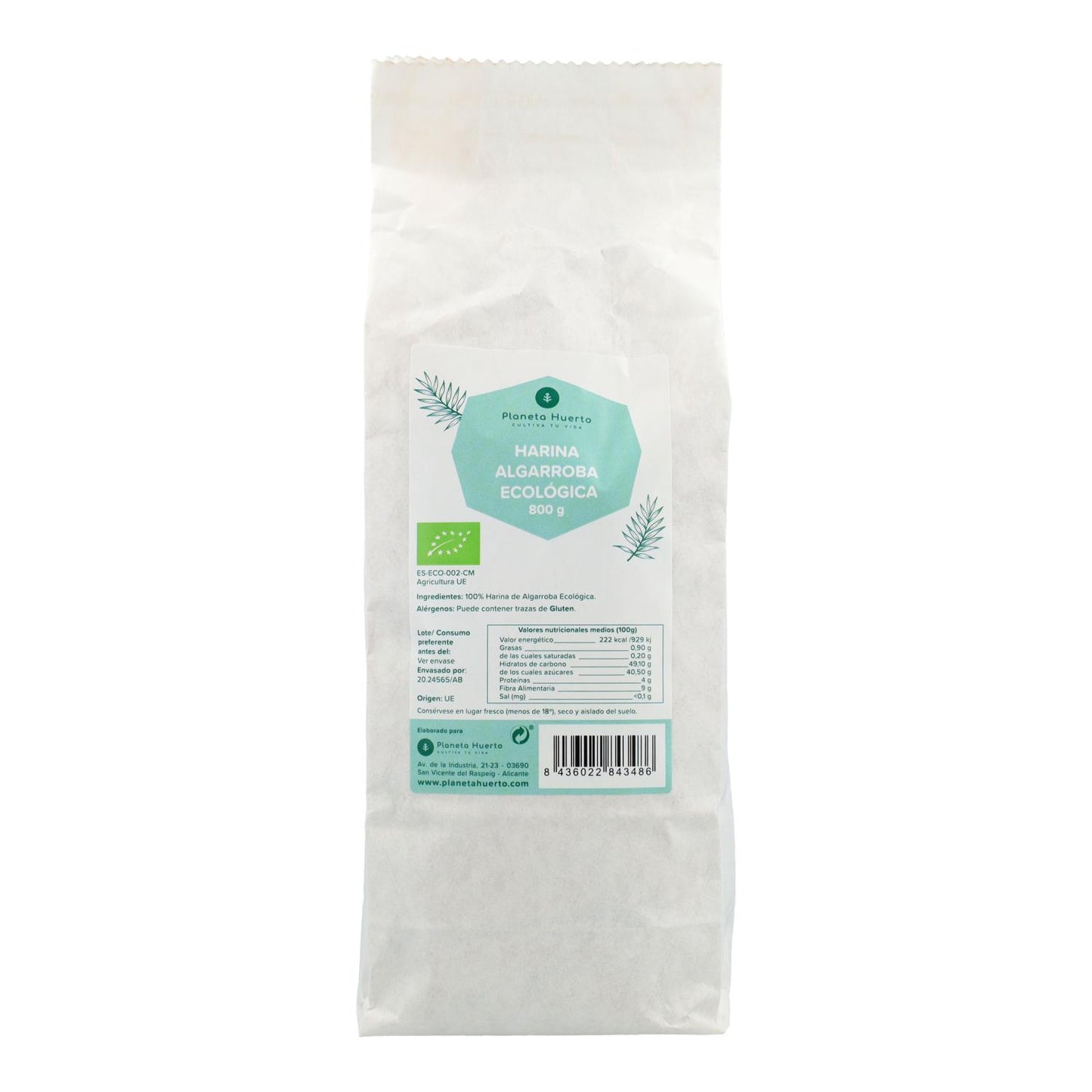 Farine de caroube Eco Planeta Huerto 800 g