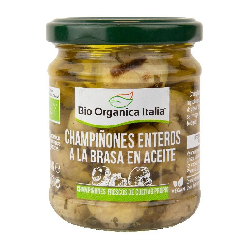 Ganze Champignons vom Grill in Bio-Öl Organica Italia 190 g
