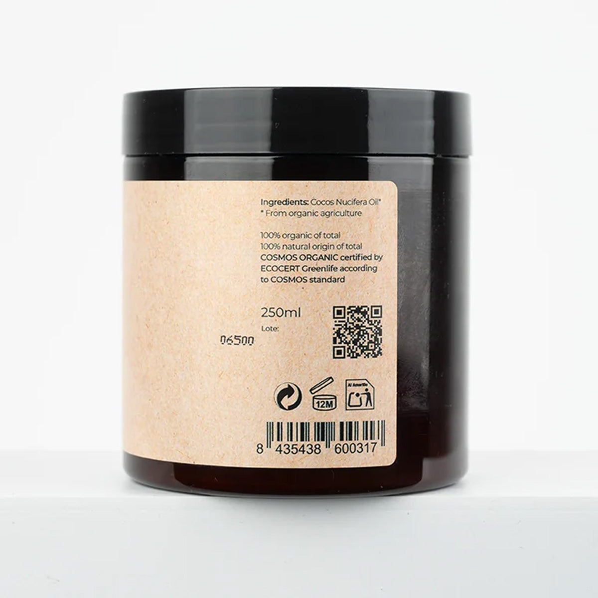 100 % reines Bio-Kokosöl Arganour 250 ml