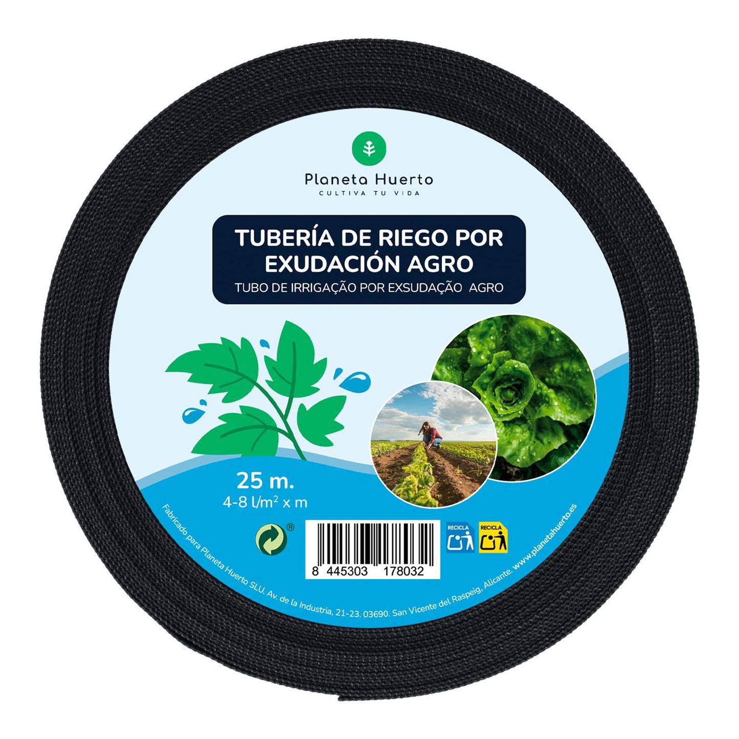 Exsudationsrulle Agro Planeta Huerto 25 m