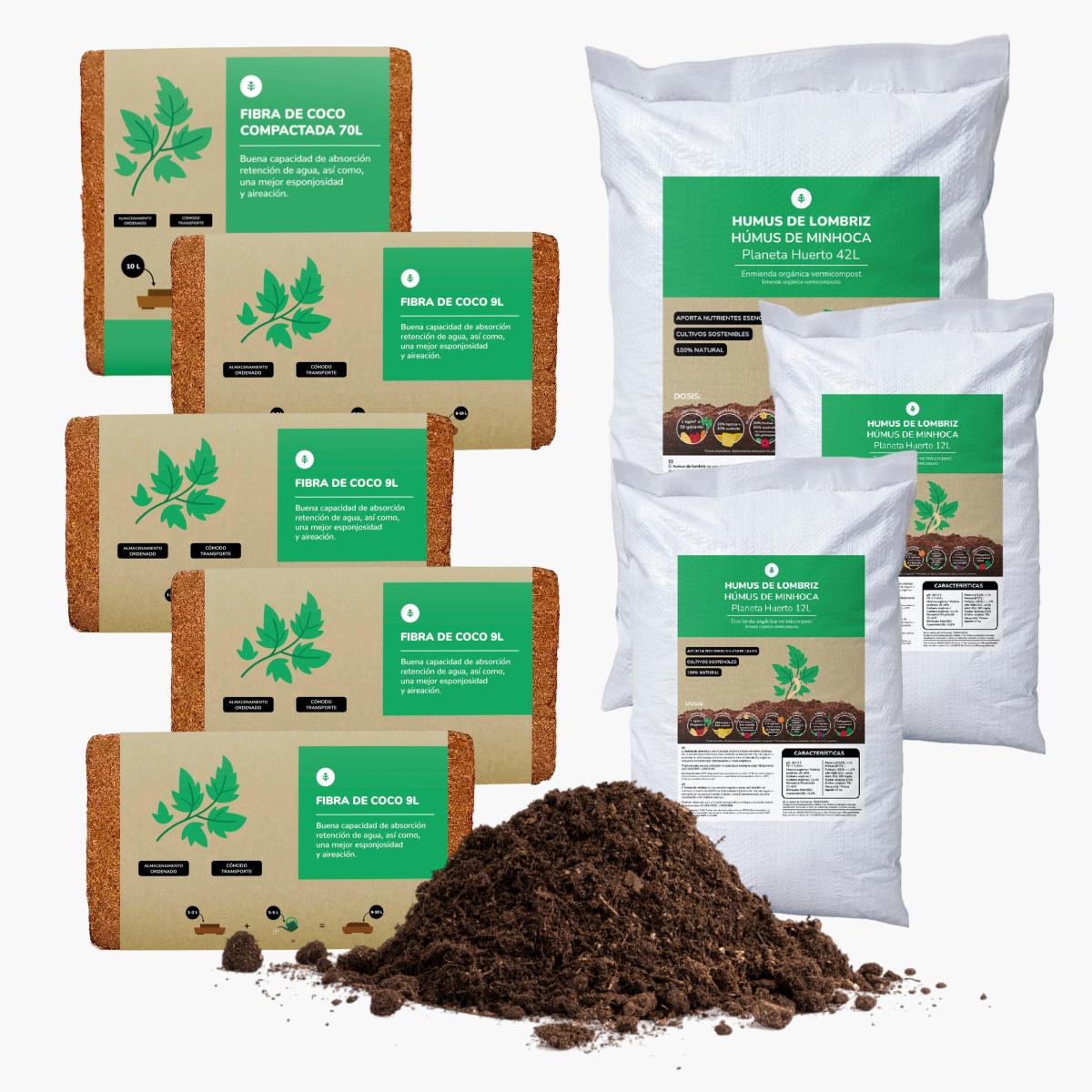 Urban Garden Substrate Pack 125 - 160 Litres Planeta Huerto