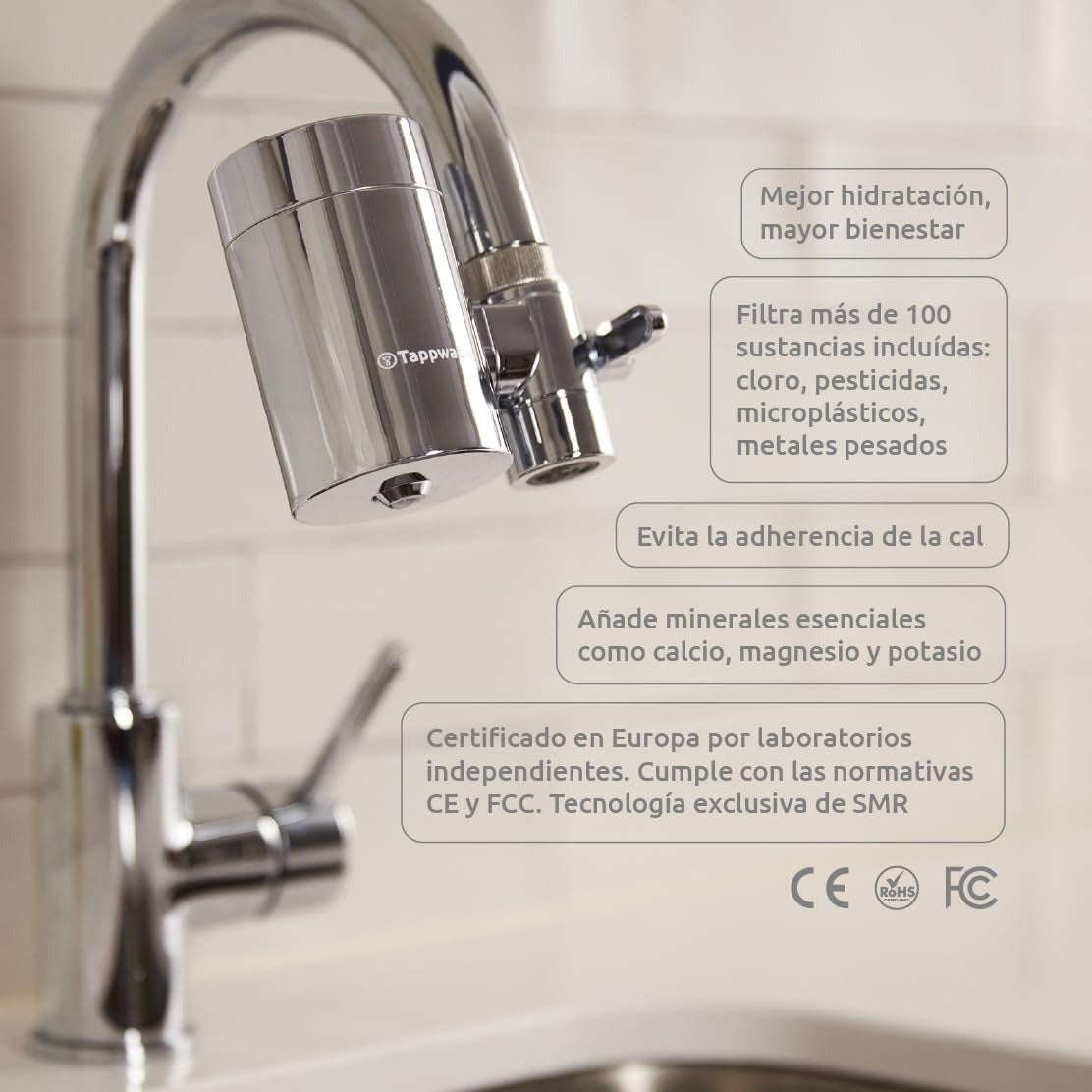 Pack 2 x Cartuchos para filtro EcoPro Chrome SMR Tappwater