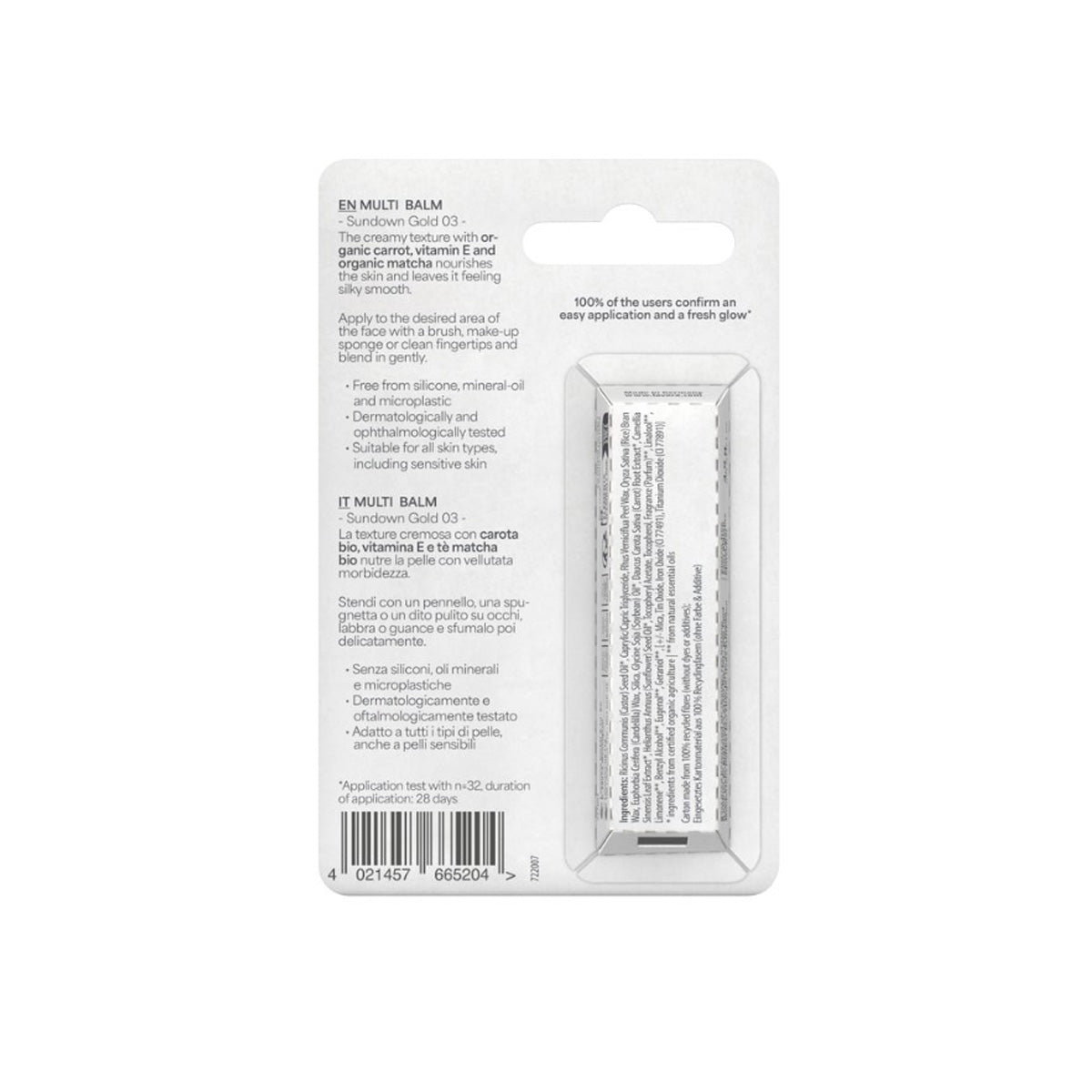 Balsam wielofunkcyjny Blister 03 Sundown Gold Lavera LAVERA, 4,9 g