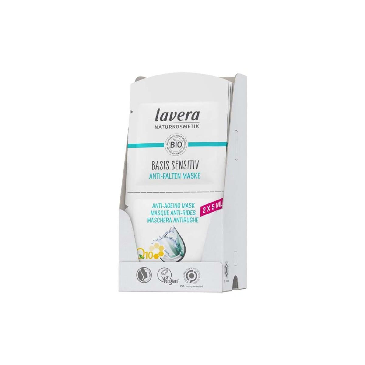 Q10 basis sensitiv face mask, Lavera 2x5 ml