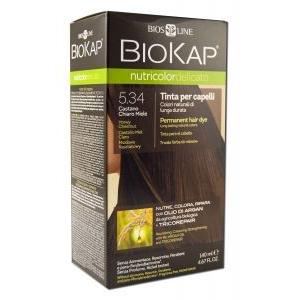 Delicato Light Honey Brown Hair Dye 5.34 Biokap 140 ml