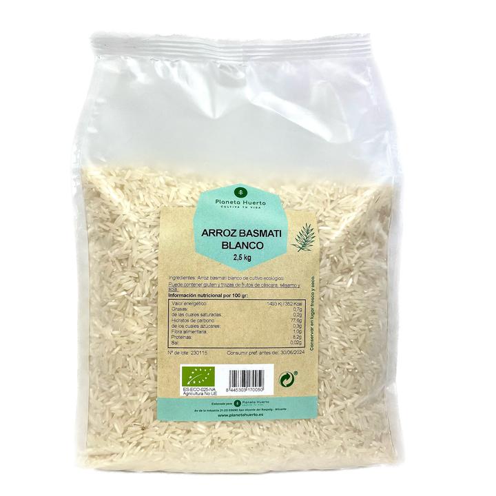 Riz basmati blanc ECO Planeta Huerto 2,5 kg