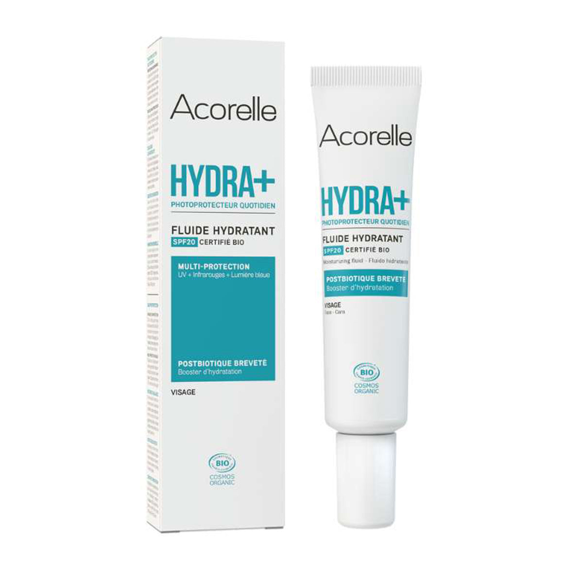 Hydraterende gezichtscrème Spf20 Hydra+, ACORELLE, 40 ml