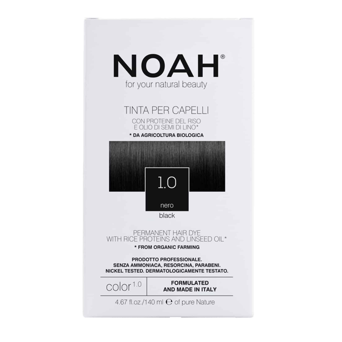 Haarfärbemittel schwarz Noah 140 ml (1,0)
