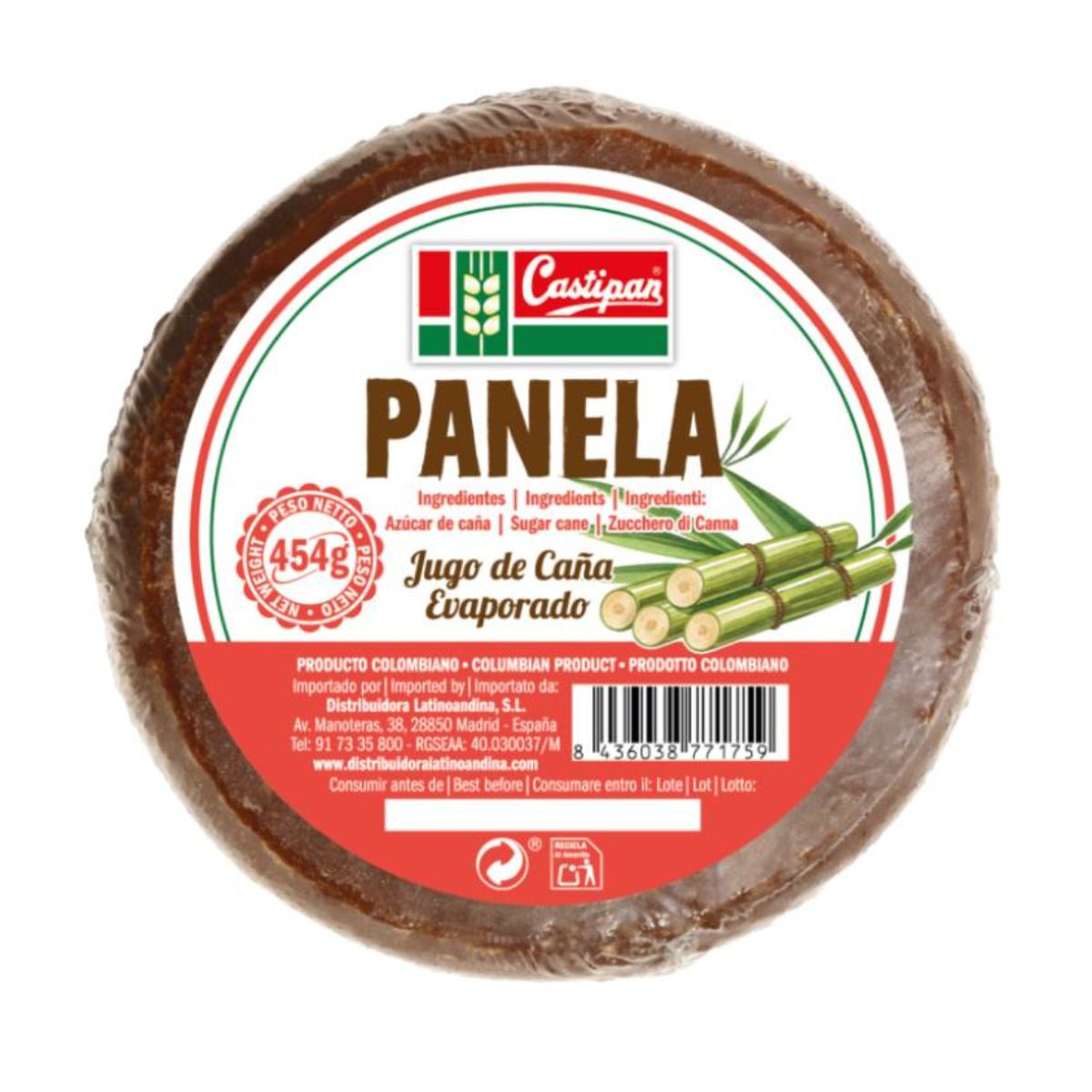 Vollrohrzucker Castipan 454 g