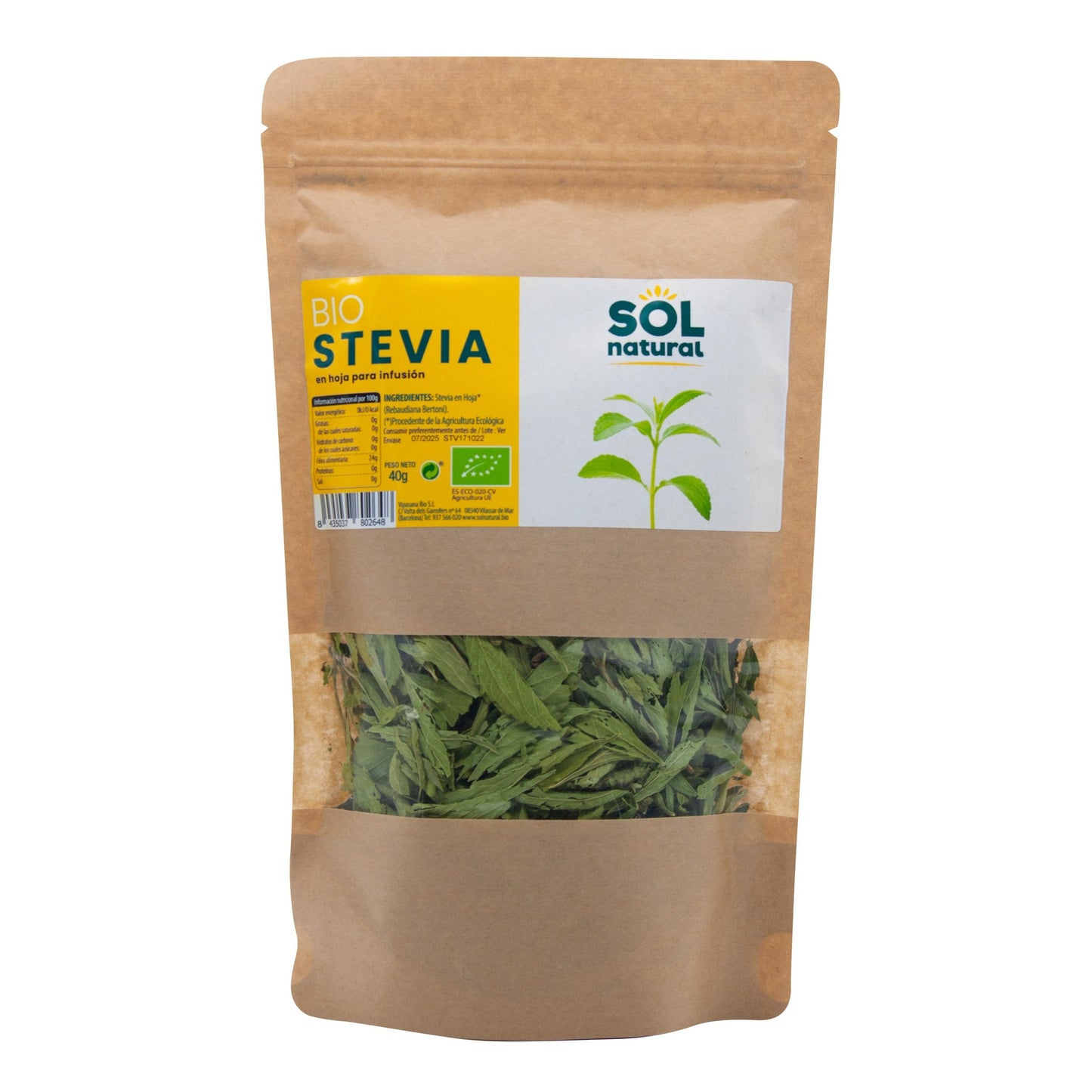 Bio-Stevia-Blätter Sol Natural 40 g