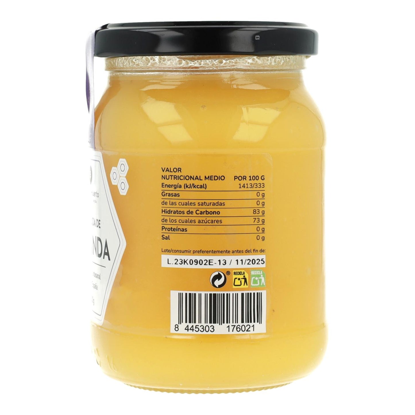 Rå lavendelhonung Planeta Huerto 500 g