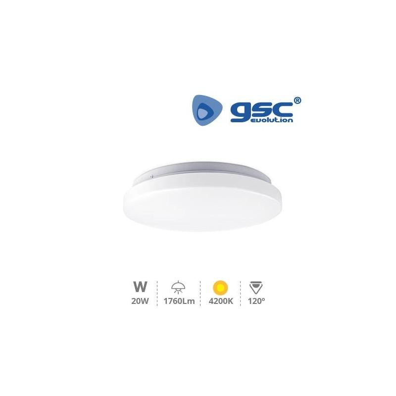 Plafonnier rond LED Mond GSC 20 W 4200 K